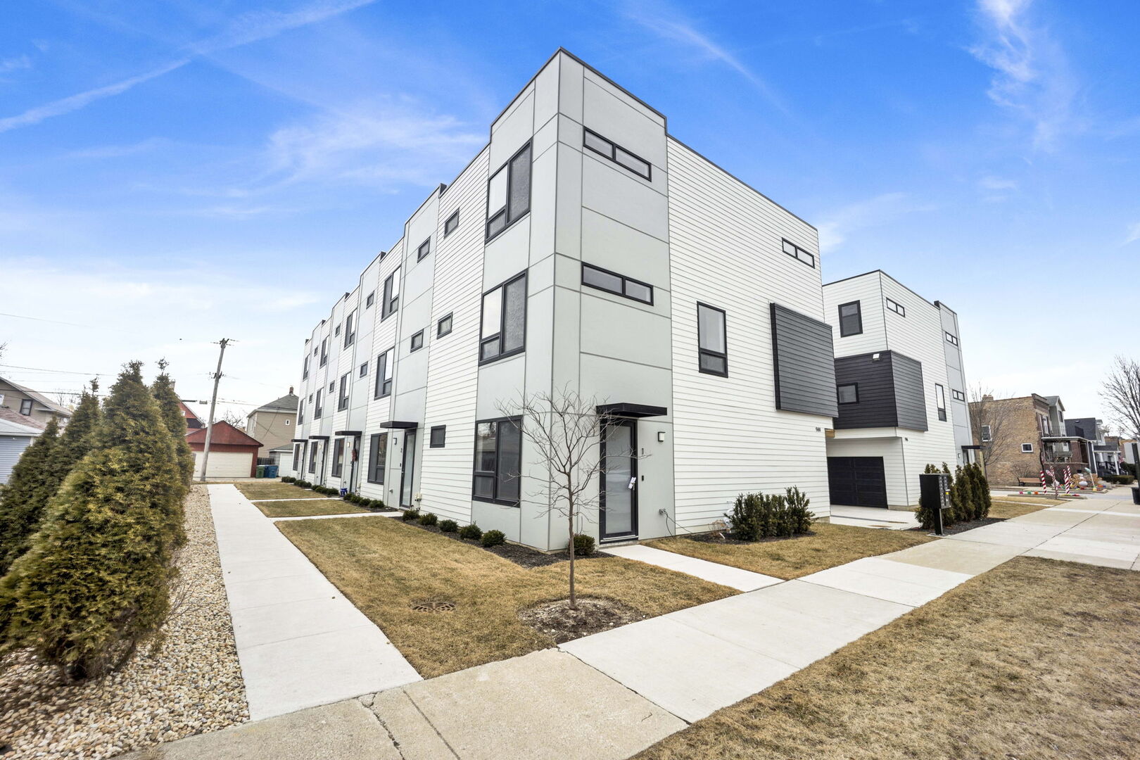a view of a building with street