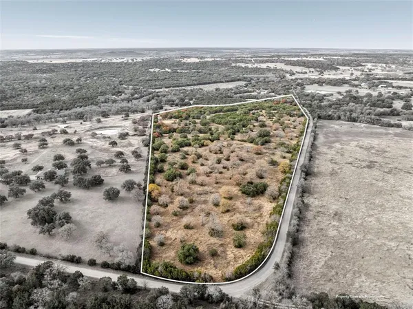 an aerial view of a building