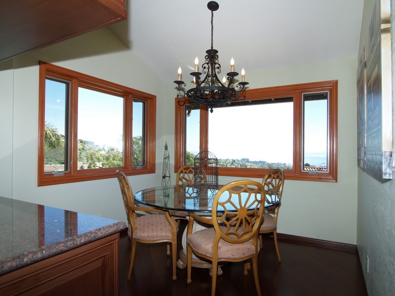 426 Las Alturas Road Santa Barbara, CA 93103 - Photo 3 of 7 a view of a dining room with furniture window and outside view