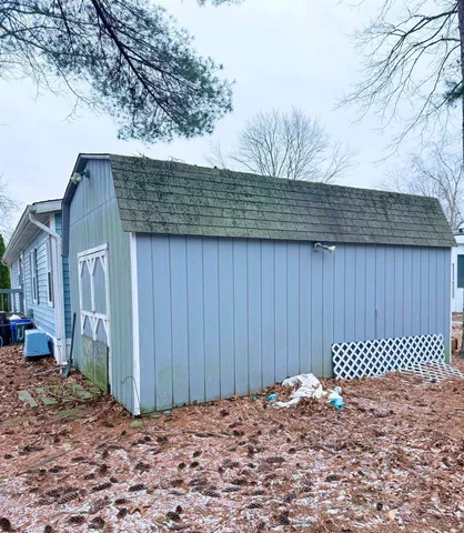 a backyard of a house