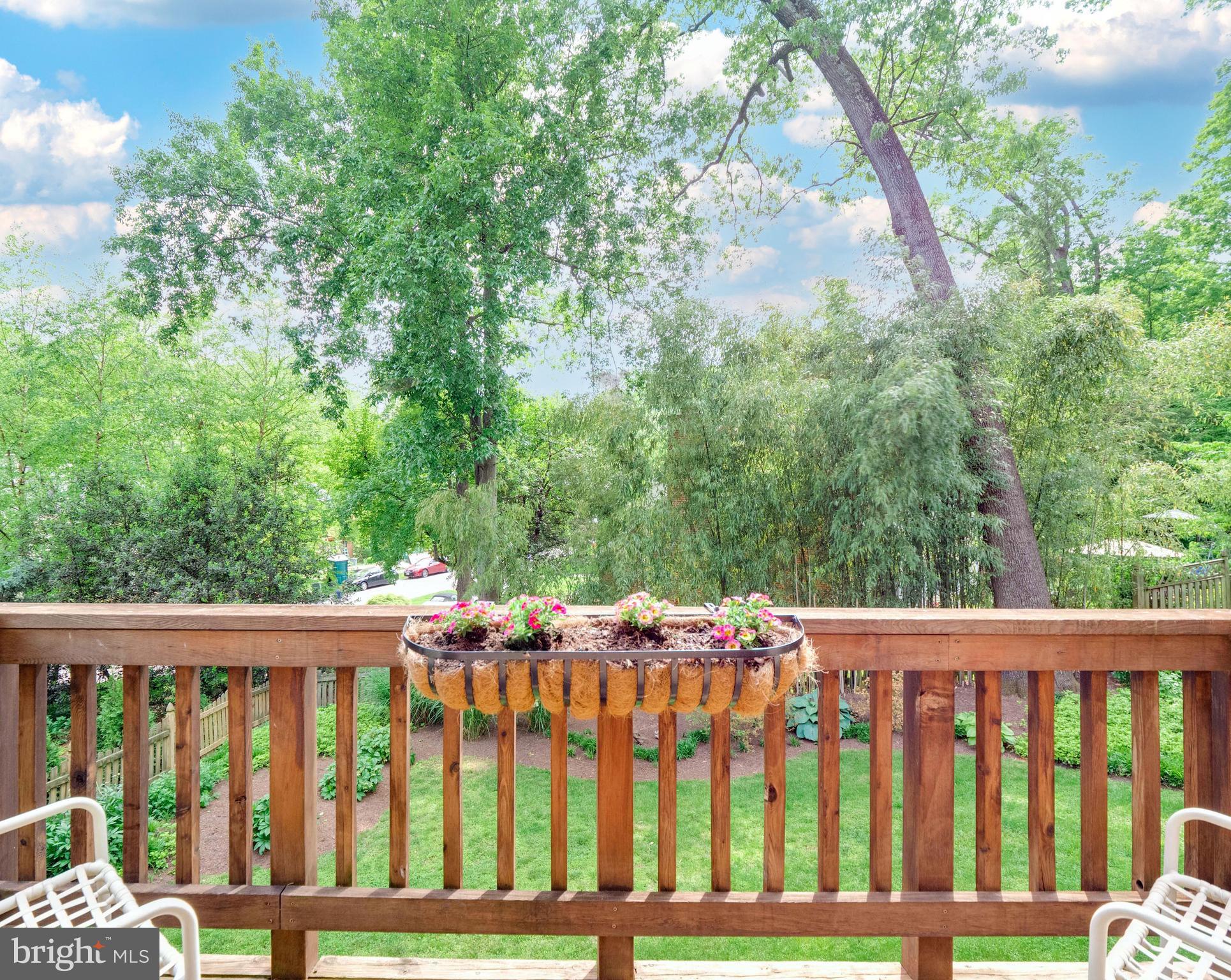 3820 Chesterbrook Road Arlington, VA 22207 - Photo 6 of 43 View from kitchen to back yard