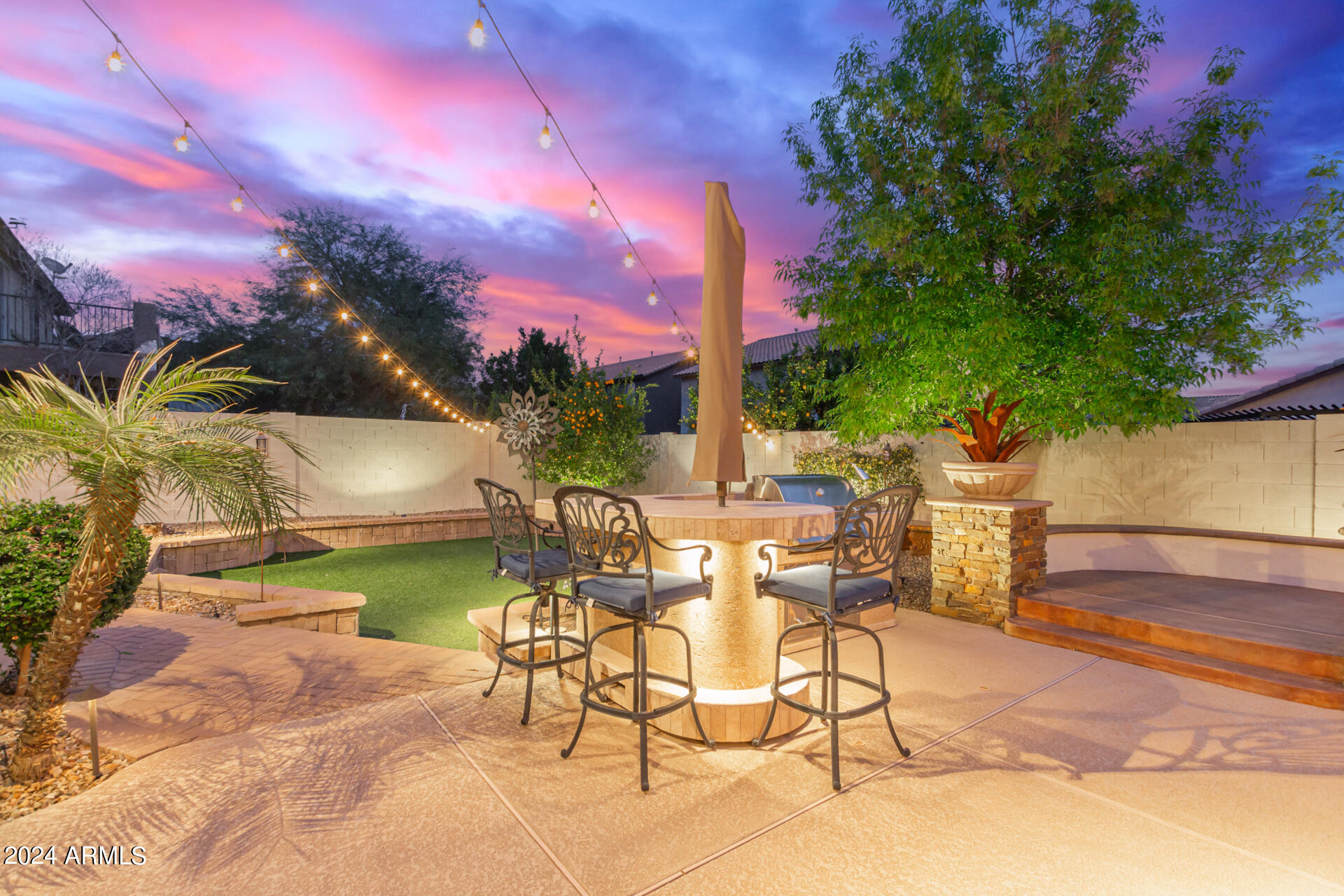 5013 West Rowel Road Phoenix, AZ 85083 - Photo 50 of 57 Lighted Build In BBQ