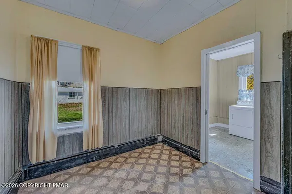 a view of a room with window