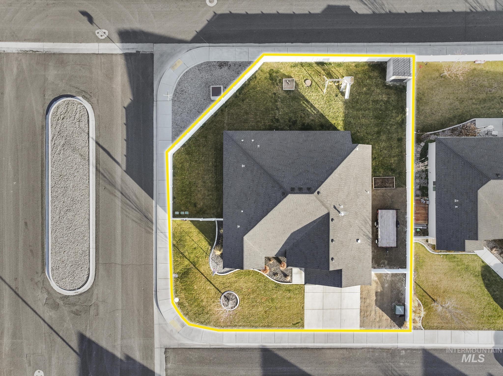 2396 Village Street Twin Falls, ID 83301 - Photo 39 of 44 View from above of property featuring property boundaries highlighted