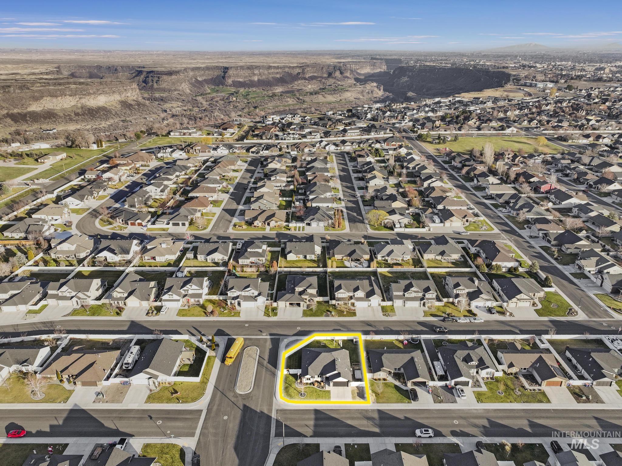 2396 Village Street Twin Falls, ID 83301 - Photo 40 of 44 Aerial view of property's location with nearby suburban area