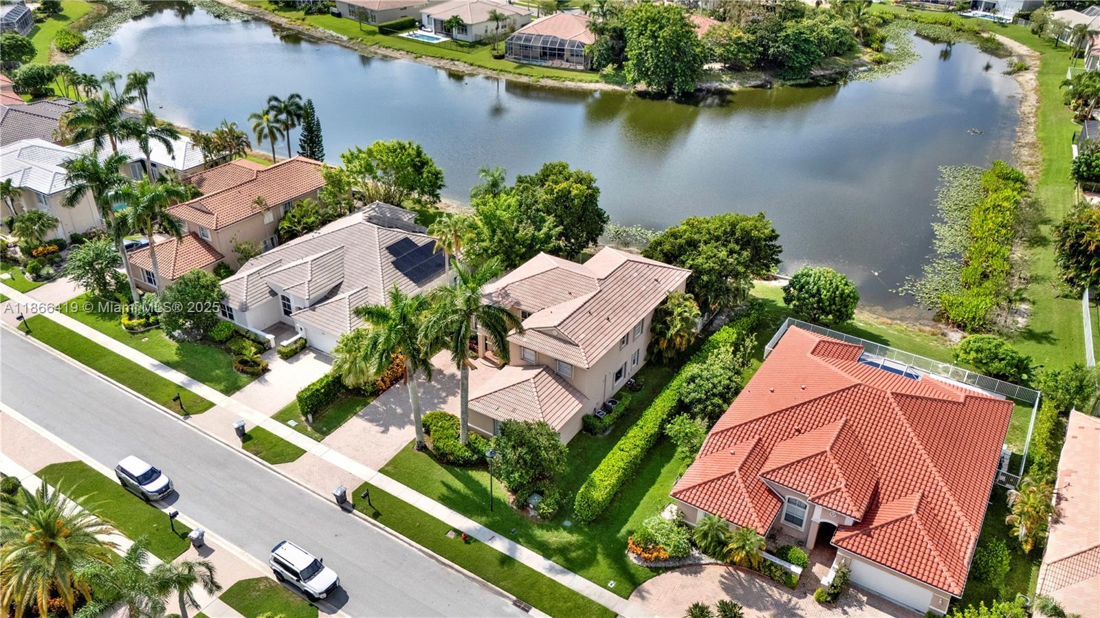 18708 Ocean Mist Drive Boca Raton, FL 33498 - Photo 5 of 58 an aerial view of house with yard