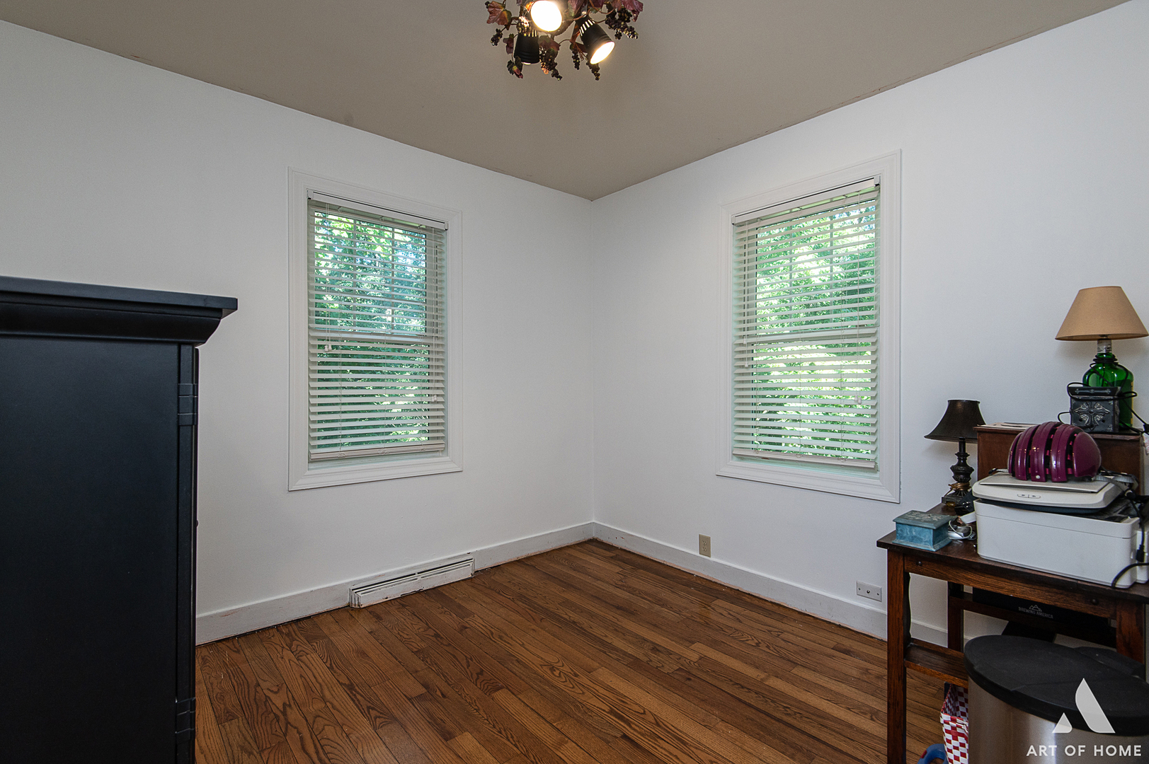 8813 Wolf Road Burr Ridge, IL 60527 - Photo 12 of 34 a workspace with wooden floor and a window