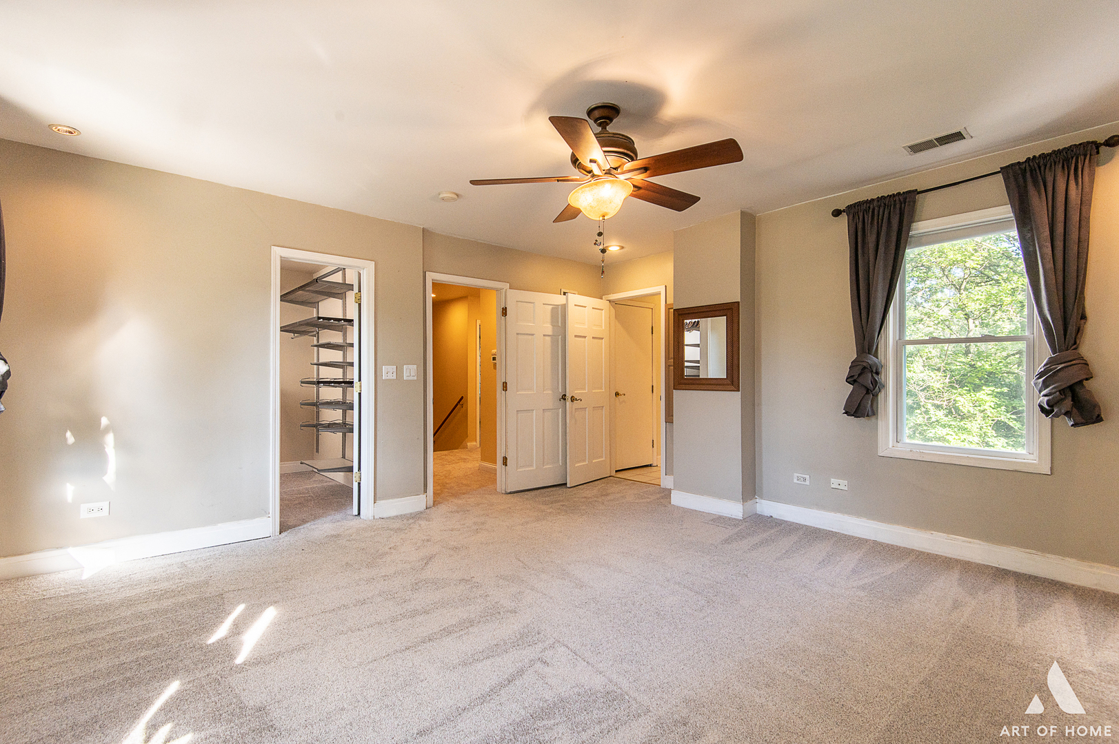 8813 Wolf Road Burr Ridge, IL 60527 - Photo 15 of 34 a view of empty room with window and ceiling fan