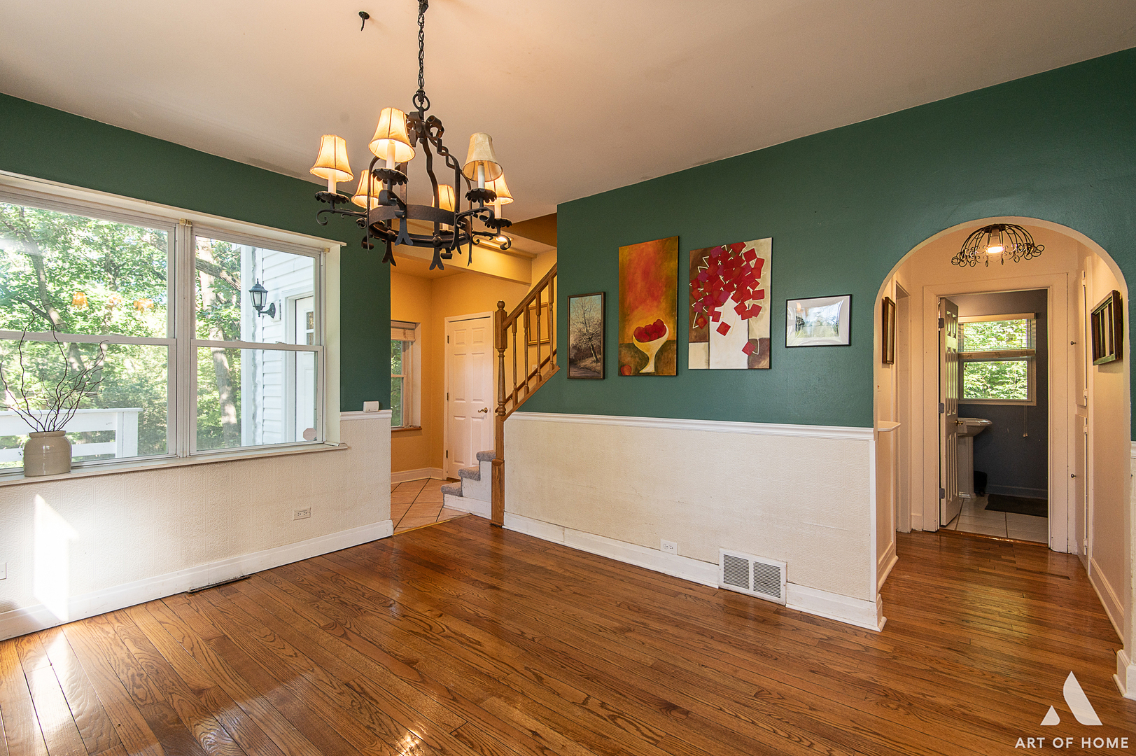 8813 Wolf Road Burr Ridge, IL 60527 - Photo 9 of 34 a view of entryway and hall with wooden floor