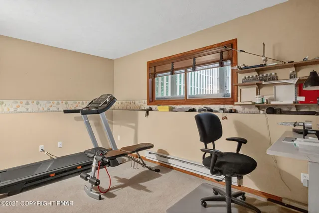 a view of a kitchen with dining area