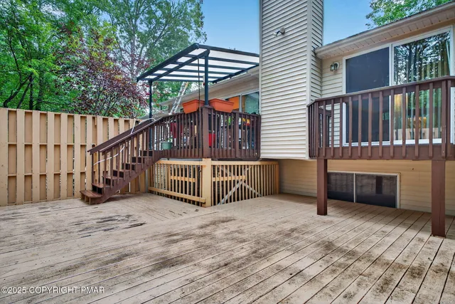 a view of a house with a balcony