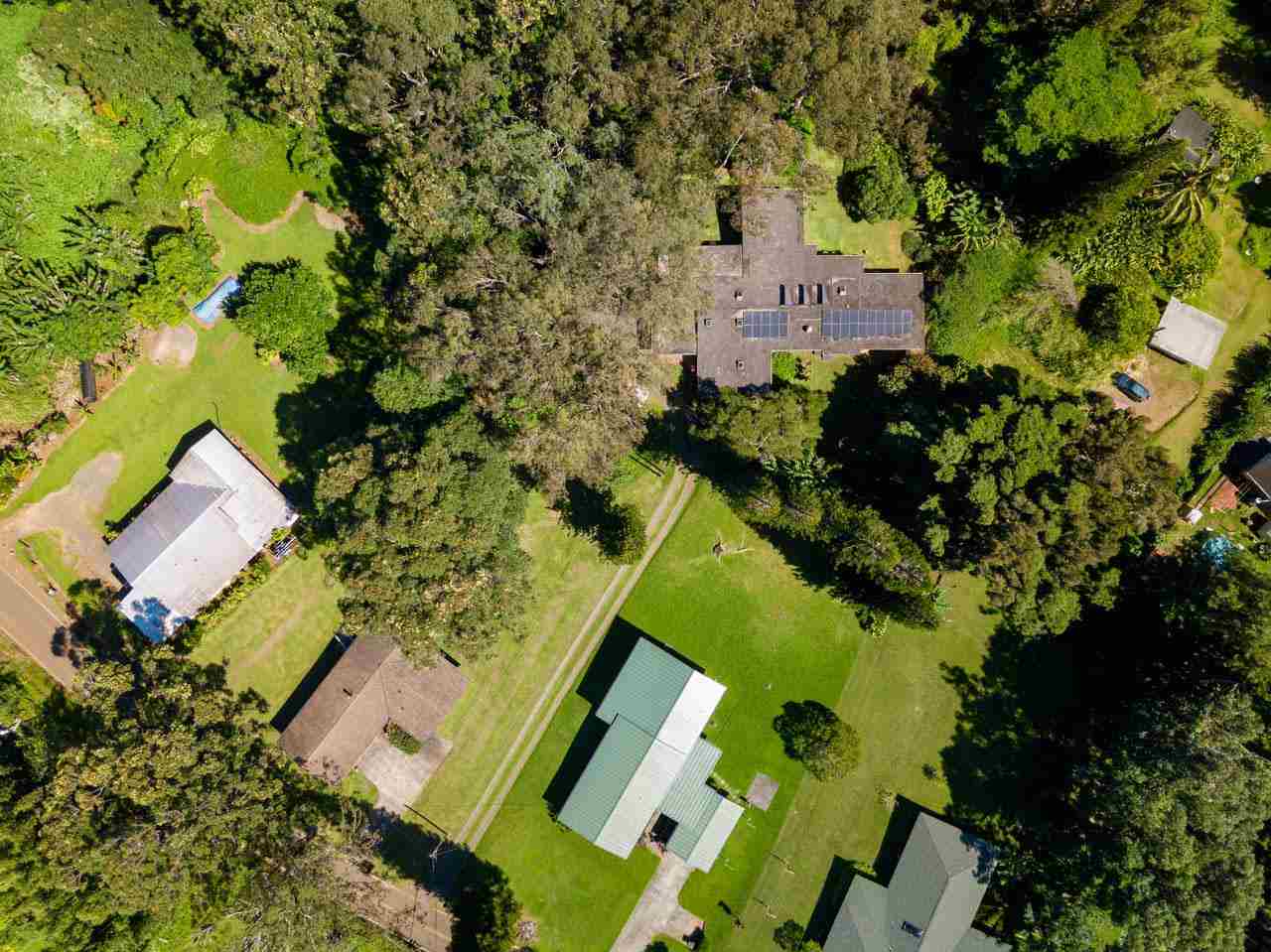 373 Ulumalu Road Haiku, HI 96708 - Photo 29 of 30 an aerial view of a house with a yard