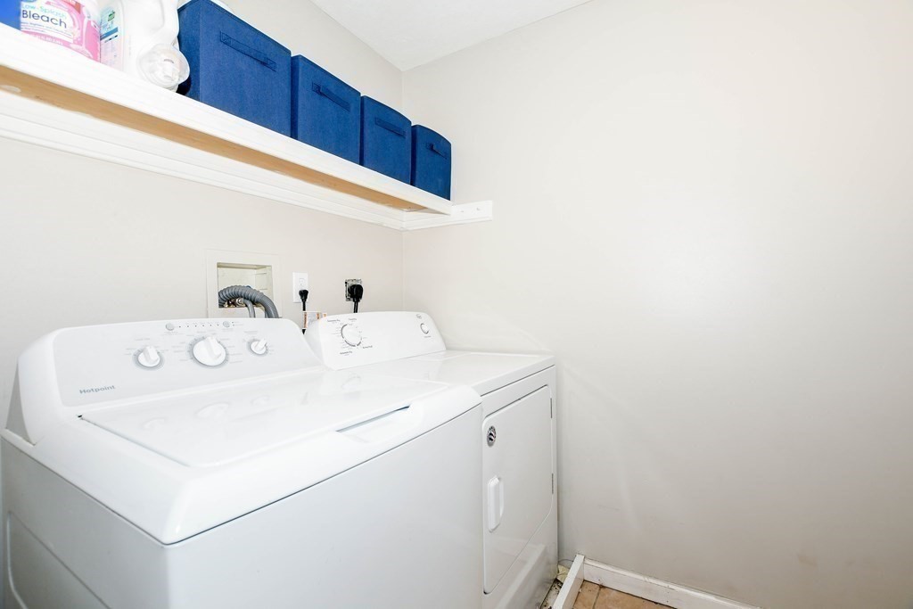 116 Tispaquin Street Middleboro, MA 02346 - Photo 22 of 37 a utility room with dryer and washer