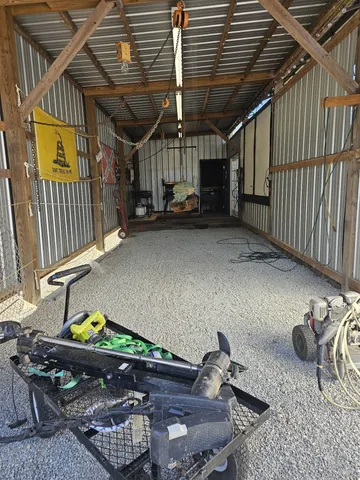 a view of balcony with wooden floor