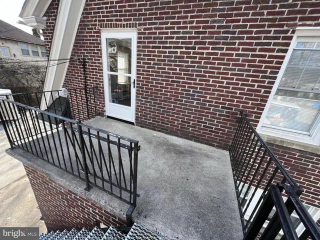 a view of a brick wall