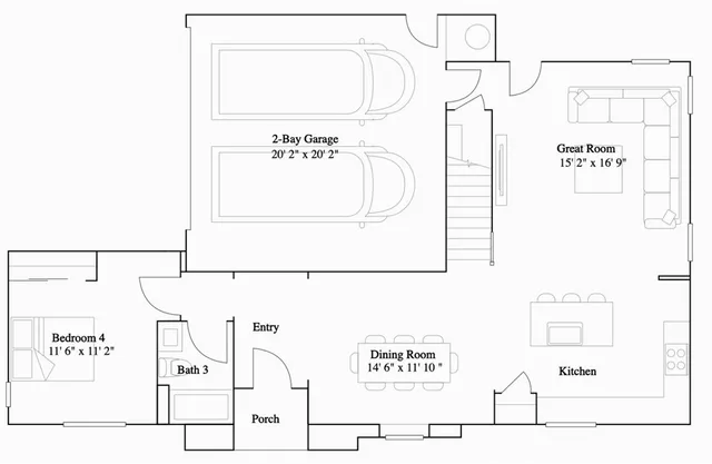 a view of a garden with palm trees