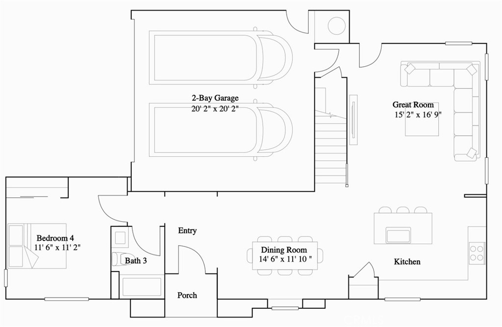 1750 Eagle Road Rialto, CA 92376 - Photo 26 of 27 Residence 2 - level 1 floorplan