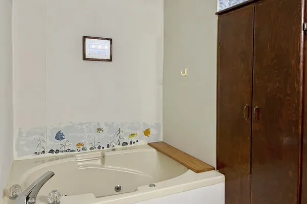 a room with storage and utility