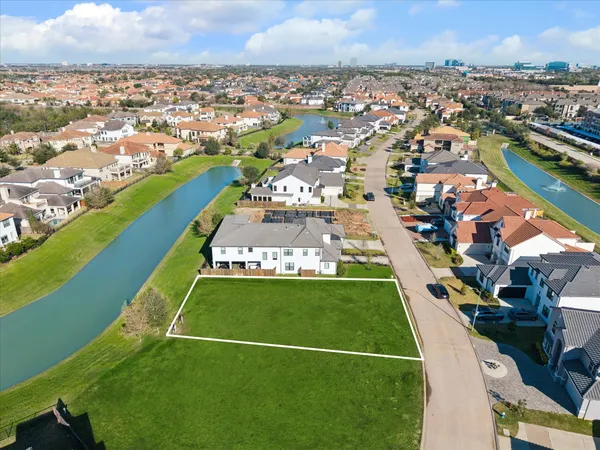 an aerial view of tennis court
