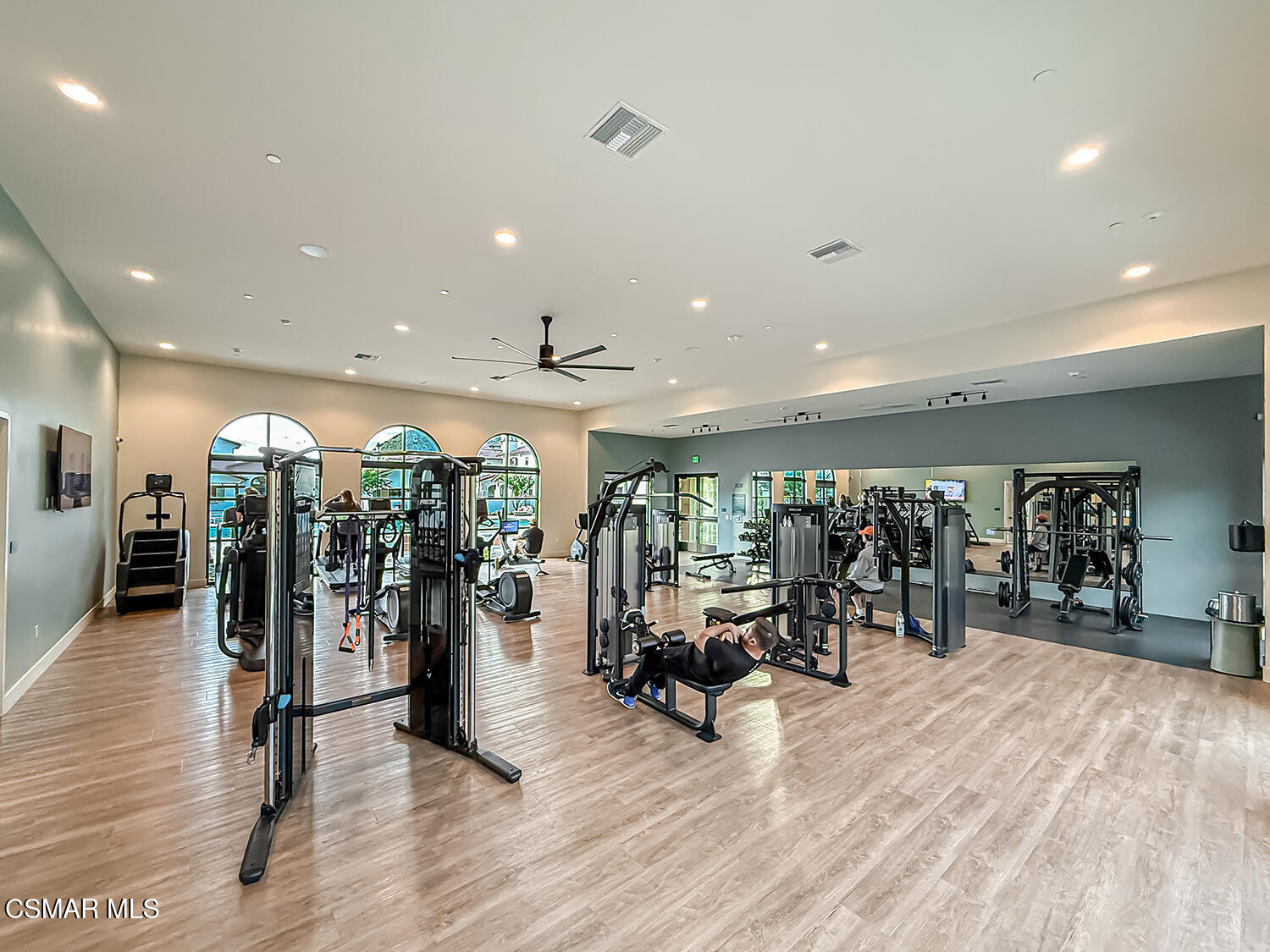 335 Fraser Point Camarillo, CA 93012 - Photo 73 of 85 a view of a room with gym equipment and a large window