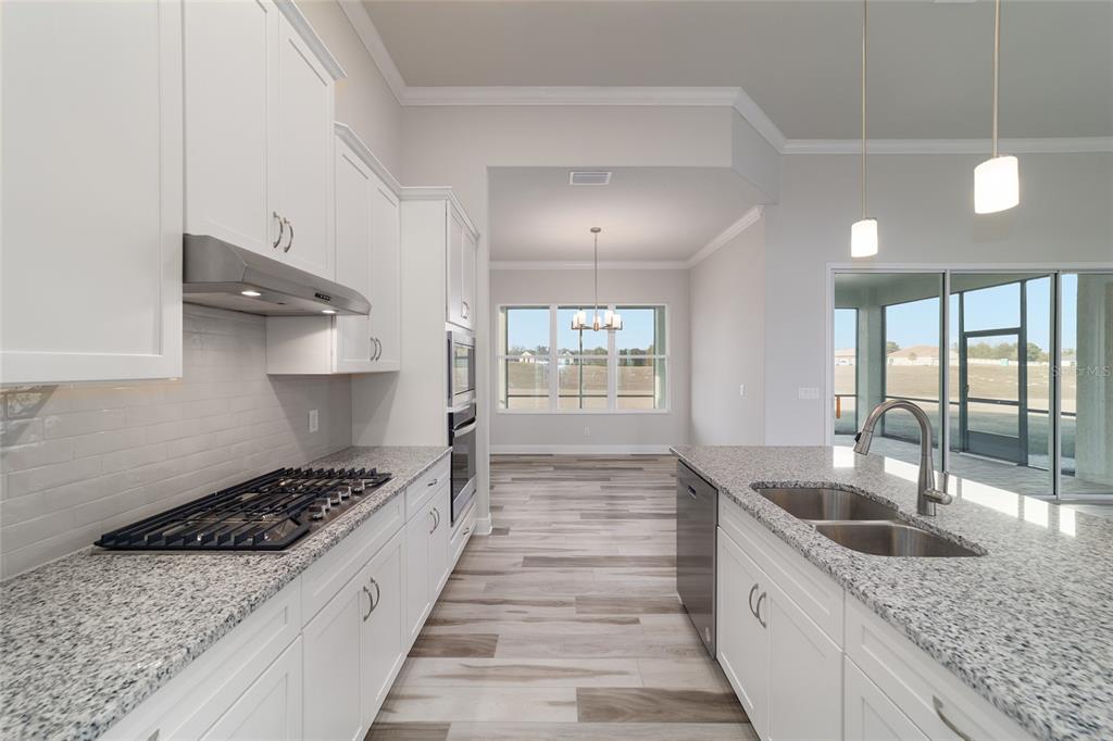 1499 East Pegasus Lane Inverness, FL 34453 - Photo 16 of 46 a kitchen with granite countertop a sink and a stove