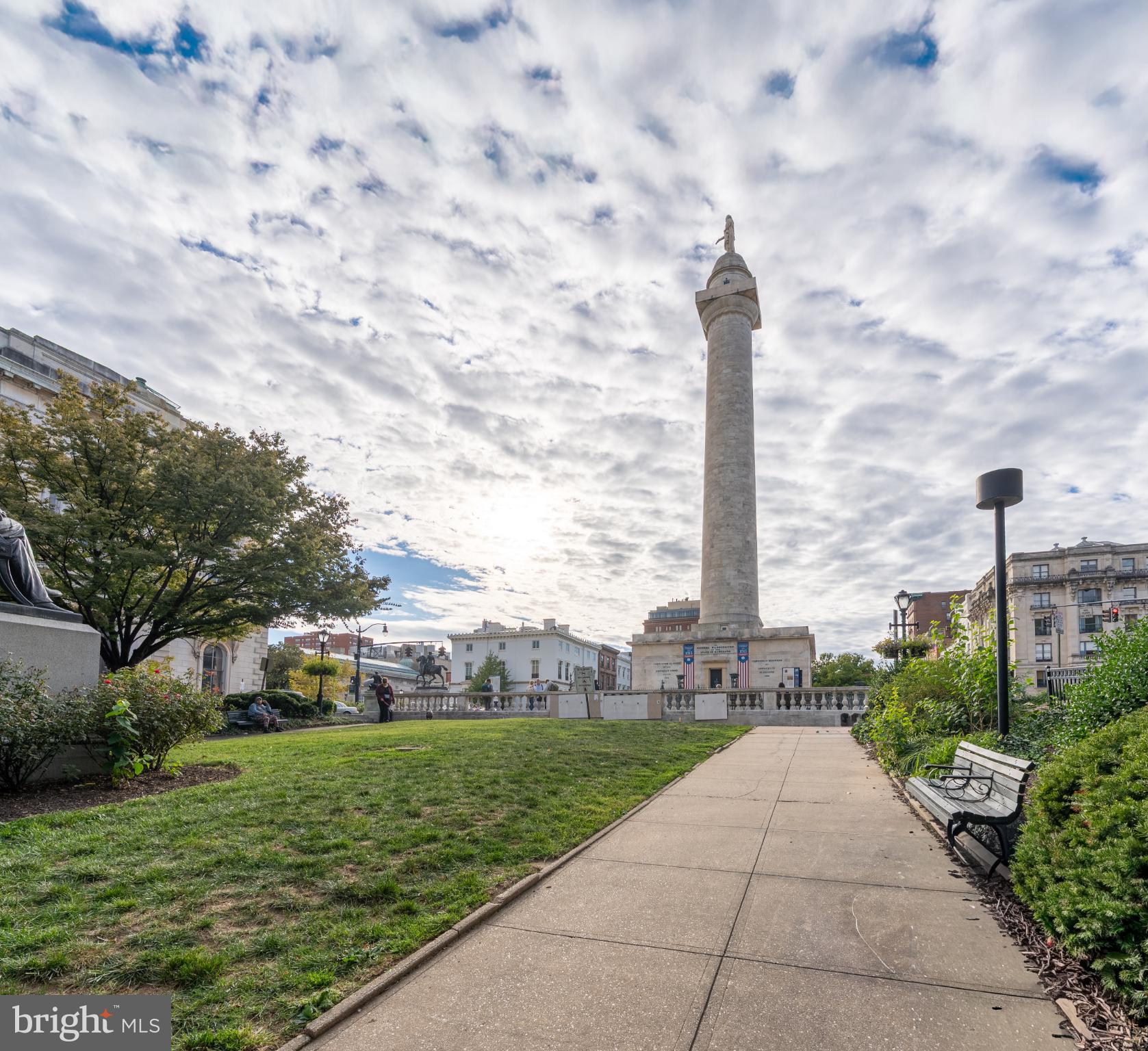 14 East Mt Vernon Place, Unit 15 Baltimore, MD 21202 - Photo 28 of 29 a view of a city with tall trees
