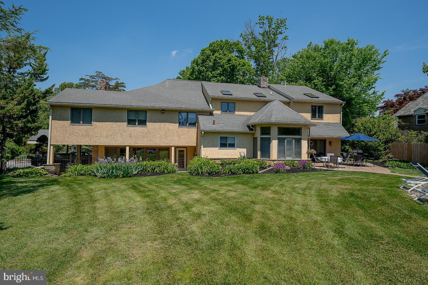 1436 Hillside Road Wynnewood, PA 19096 - Photo 38 of 42 Beautiful Level Rear Grounds