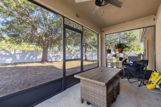 a view of a backyard with a garden