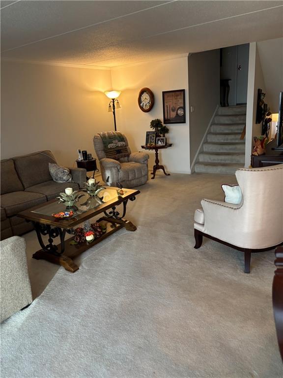 1160 Bower Hill Road, Unit 312B Mt. Lebanon, PA 15243 - Photo 9 of 13 a living room with furniture and white walls