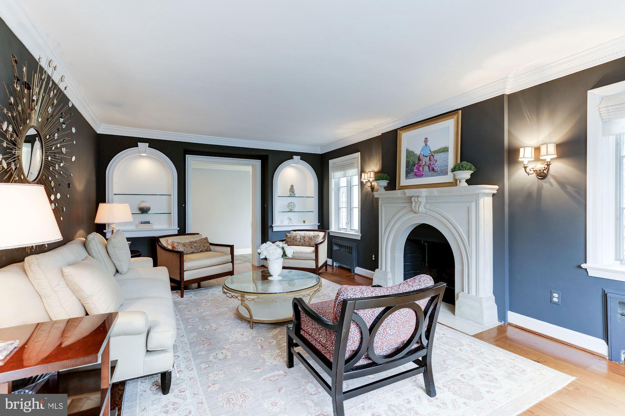 1319 Calder Road McLean, VA 22101 - Photo 6 of 55 a living room with furniture and a fireplace