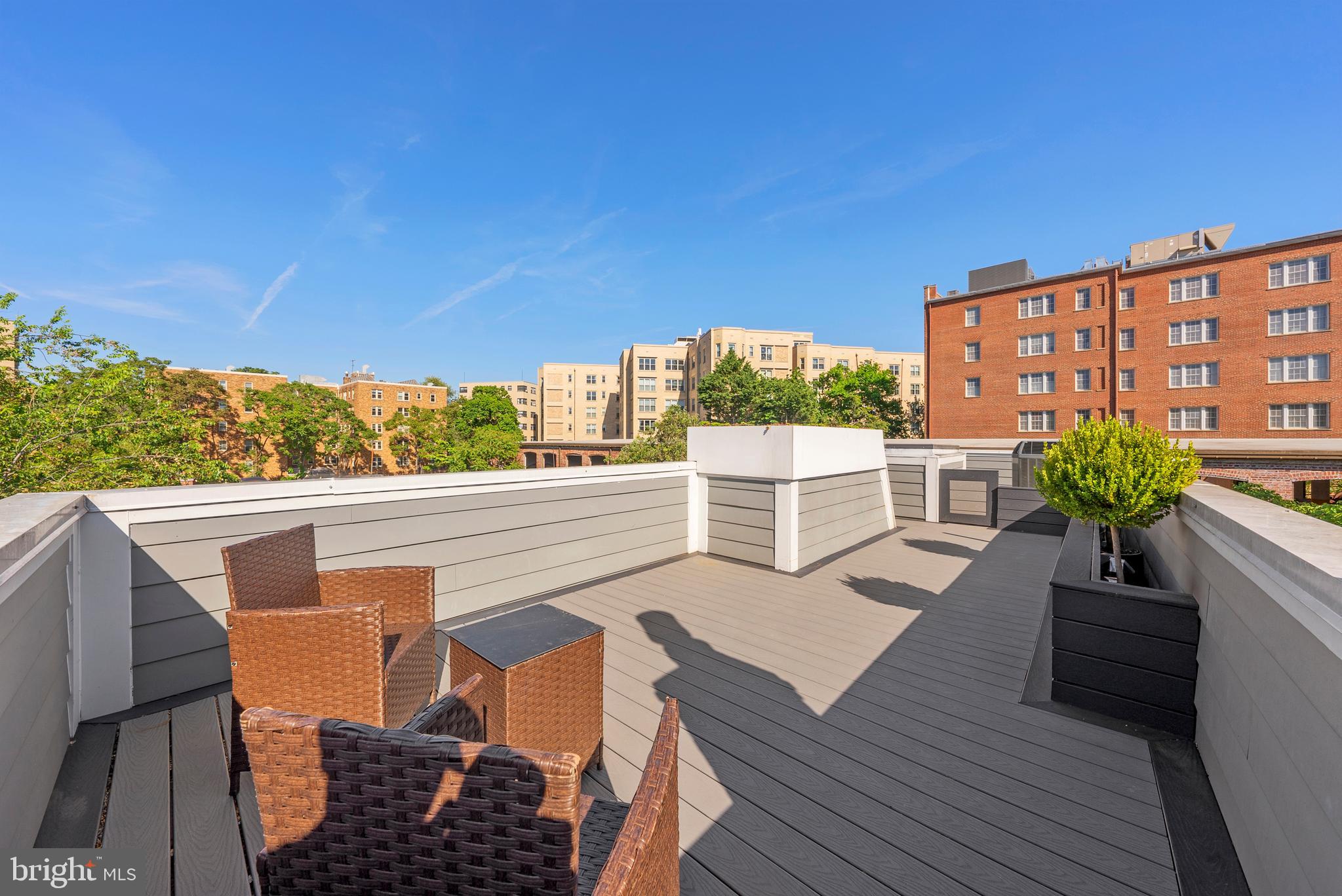 1670 Kalorama Road Northwest Washington, DC 20009 - Photo 35 of 36 Rooftop terrace with storage area