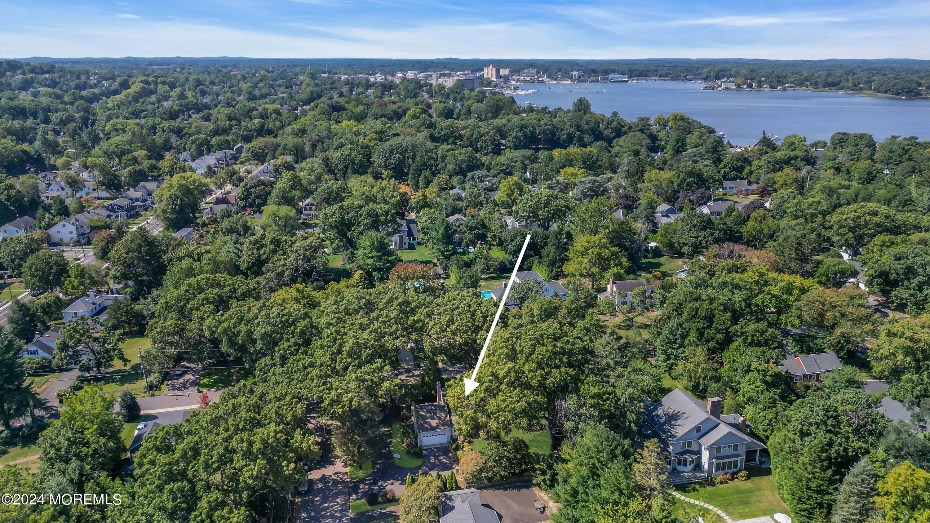 85 Hance Road Fair Haven, NJ 07704 - Photo 36 of 42 an aerial view of a house with a garden