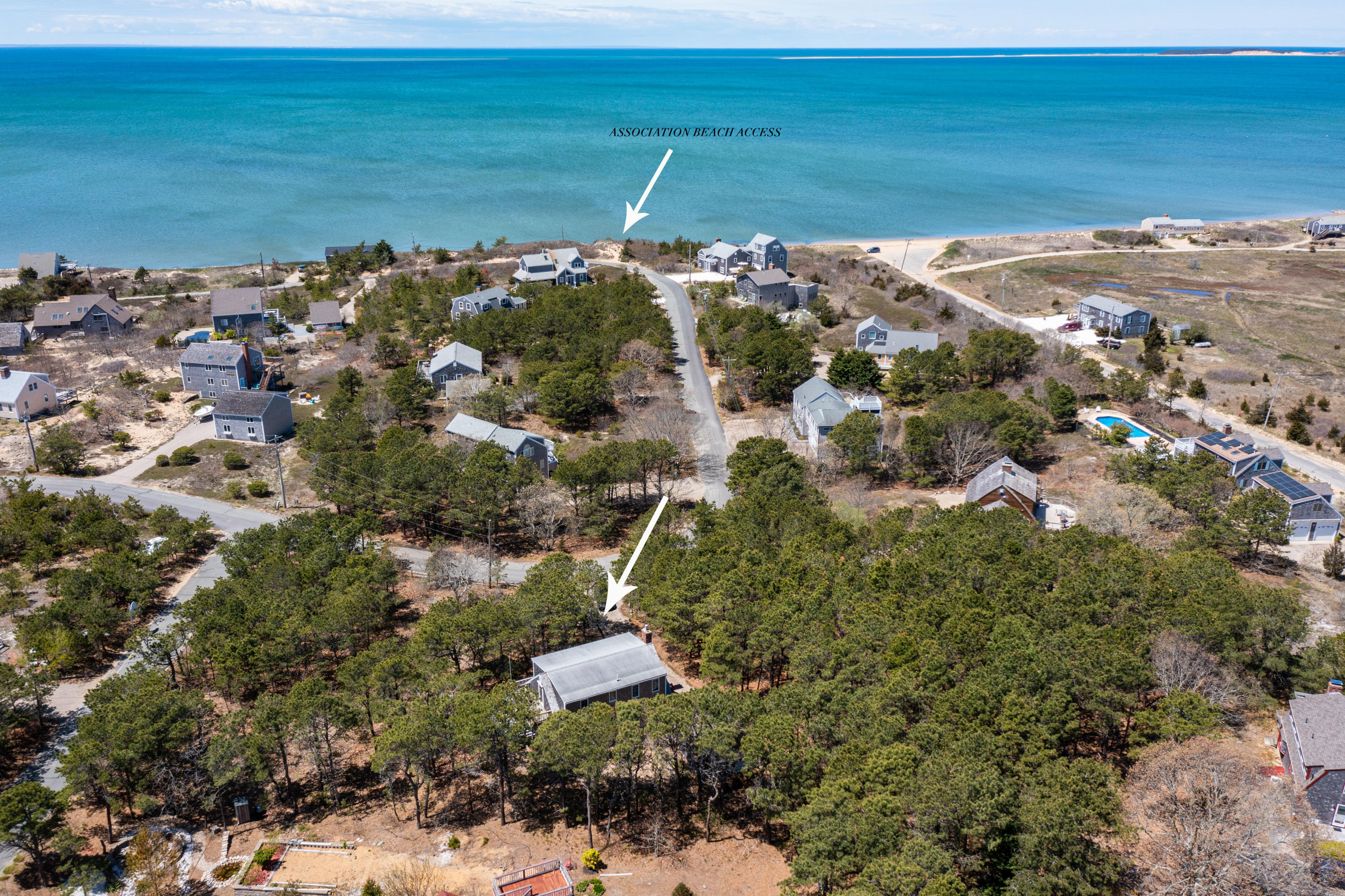 140 Salt Works Road Eastham, MA 02642 - Photo 3 of 49 a view of a lake with a mountain