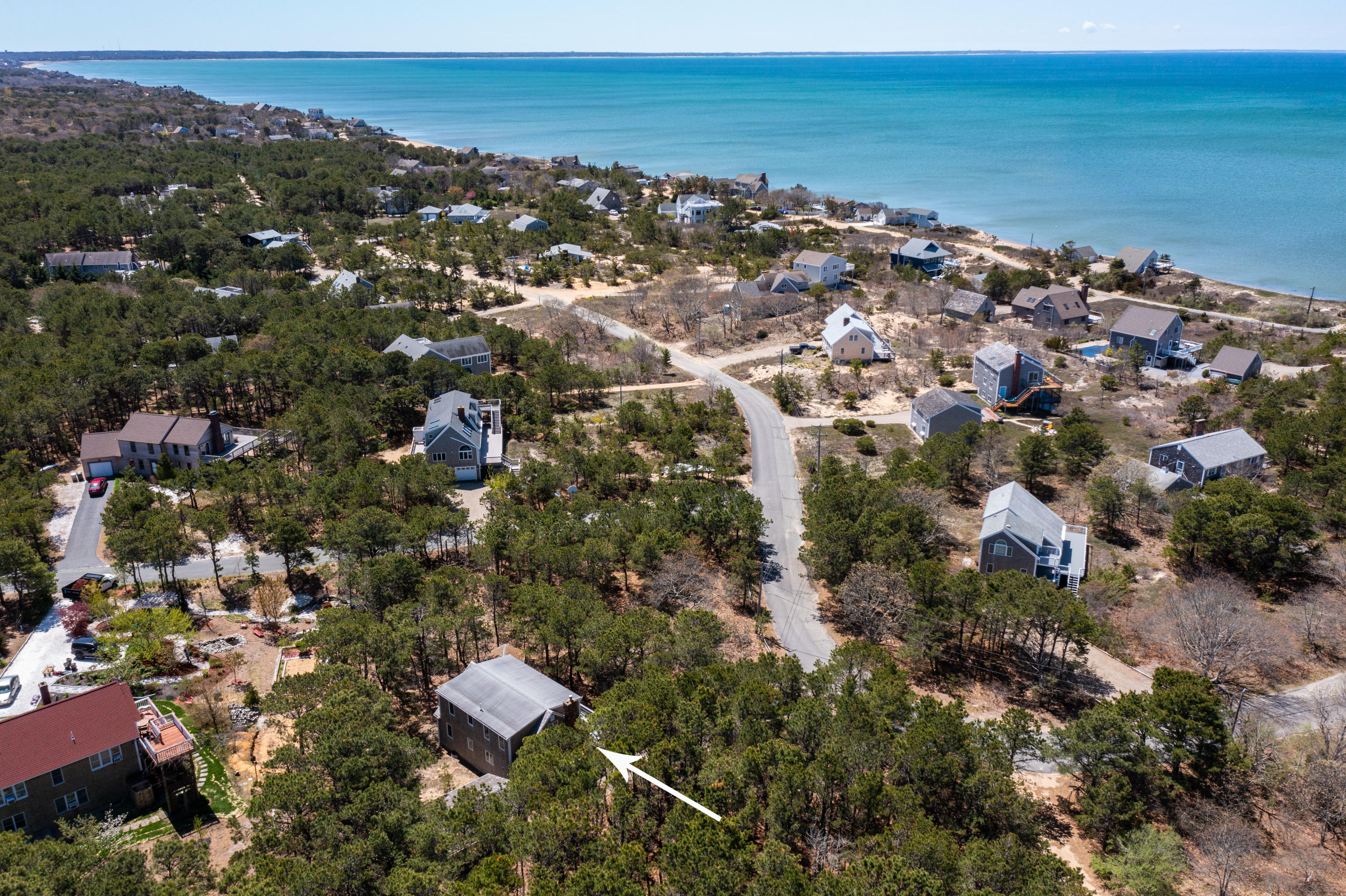 140 Salt Works Road Eastham, MA 02642 - Photo 41 of 49 an aerial view of multiple house