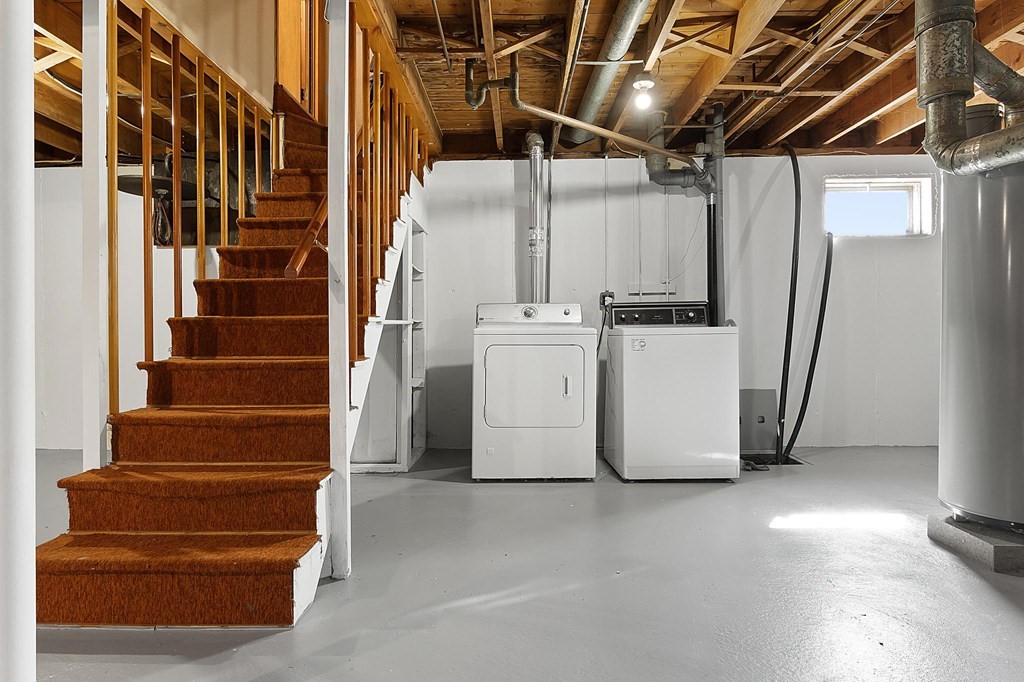 20 Davis Terrace Peabody, MA 01960 - Photo 24 of 25 a view of a storage & utility room with stairs