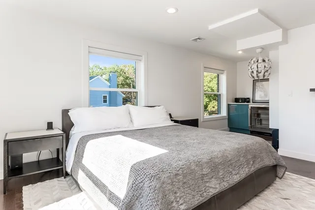a white bath tub sitting in a bathroom