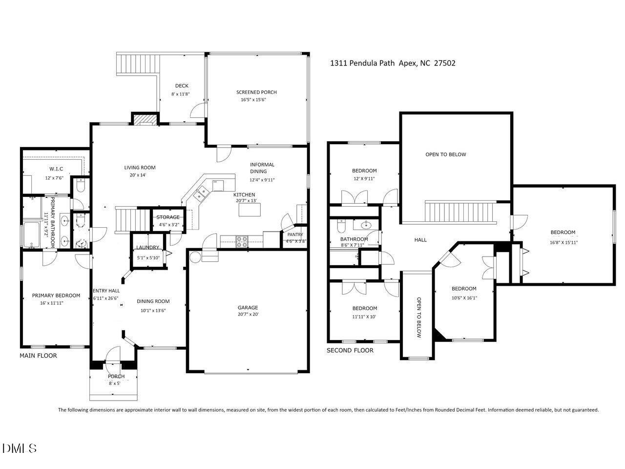 1311 Pendula Path Apex, NC 27502 - Photo 30 of 30 a picture of a floor plan