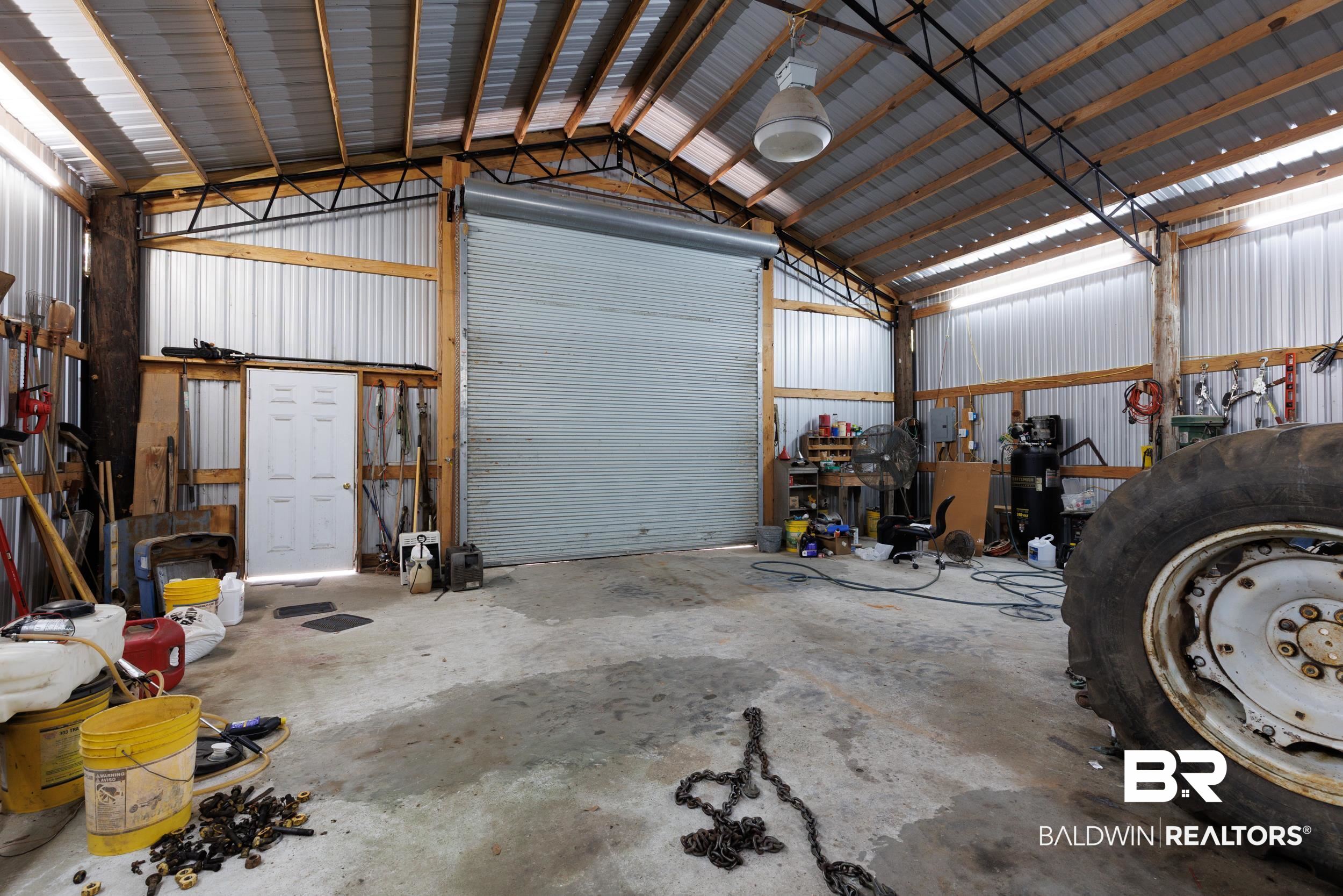 6725 Upper Creek Road Flomaton, AL 36441 - Photo 29 of 61 Garage with metal wall