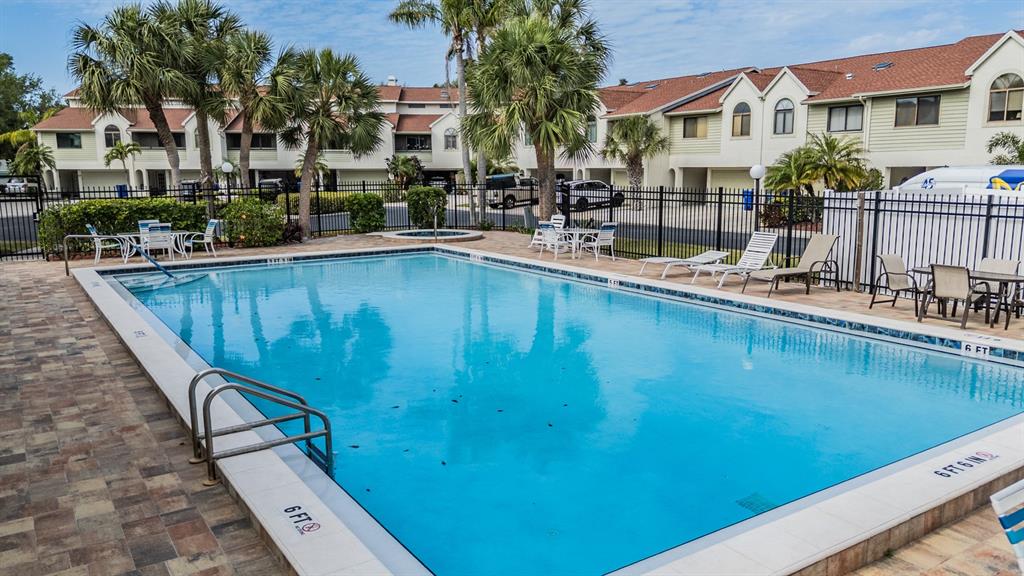 637 Drake Lane North Dunedin, FL 34698 - Photo 40 of 43 swimming pool view with a outdoor seating space