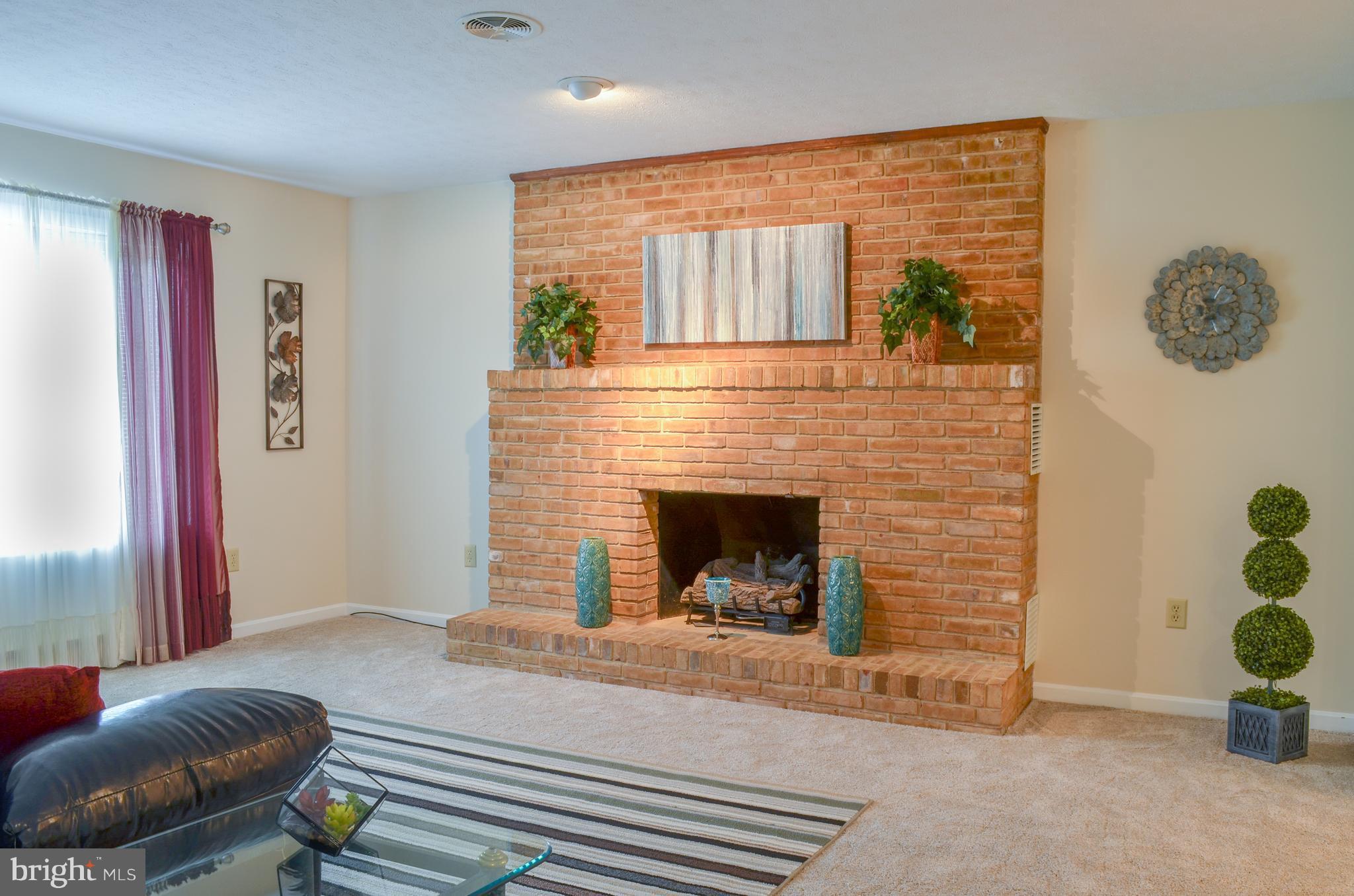 18337 Manor Church Road Boonsboro, MD 21713 - Photo 5 of 30 Brick wall FP w/gas logs