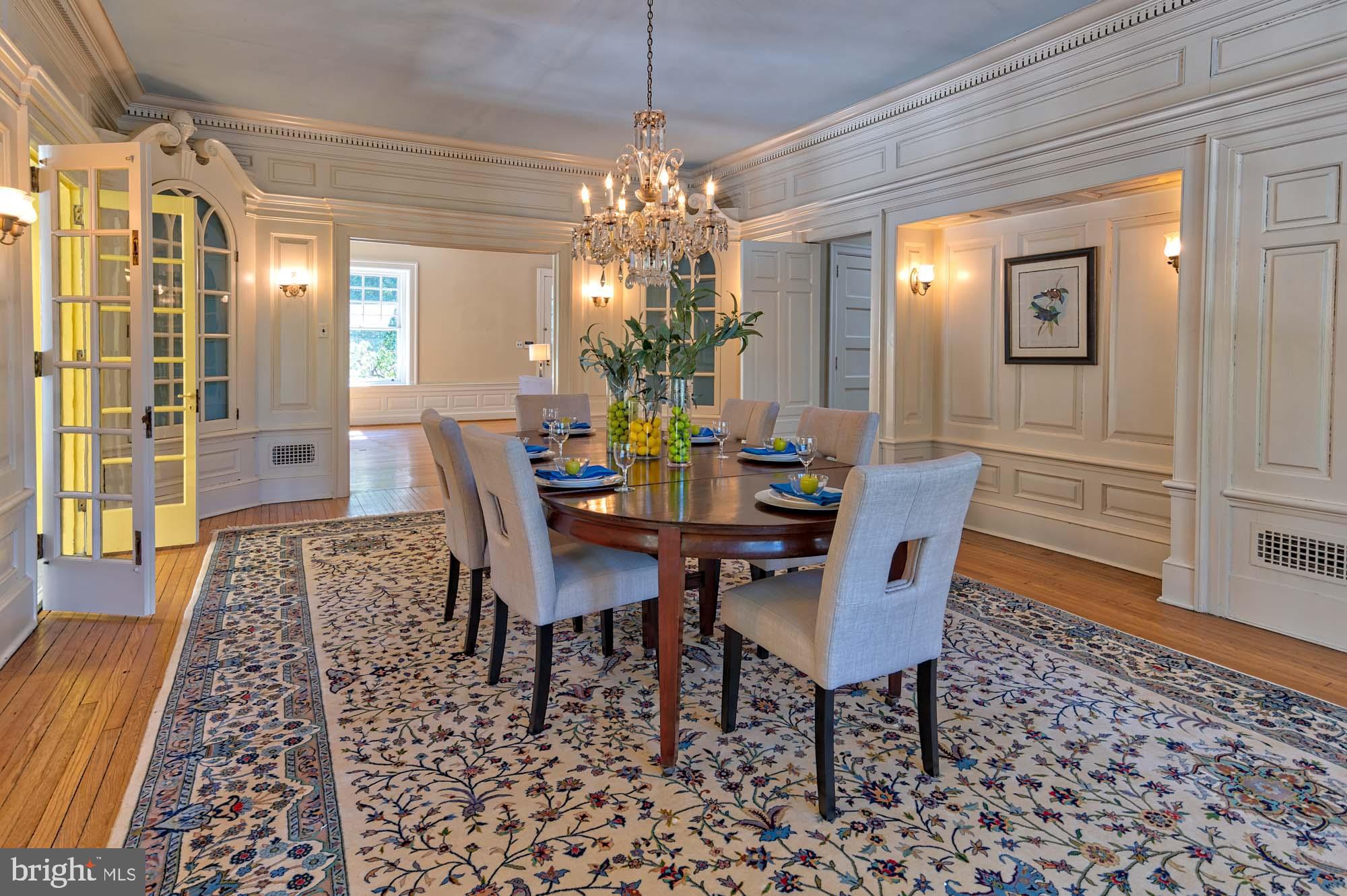 132 St Georges Road Ardmore, PA 19003 - Photo 21 of 87 a view of a dining room with furniture and wooden floor