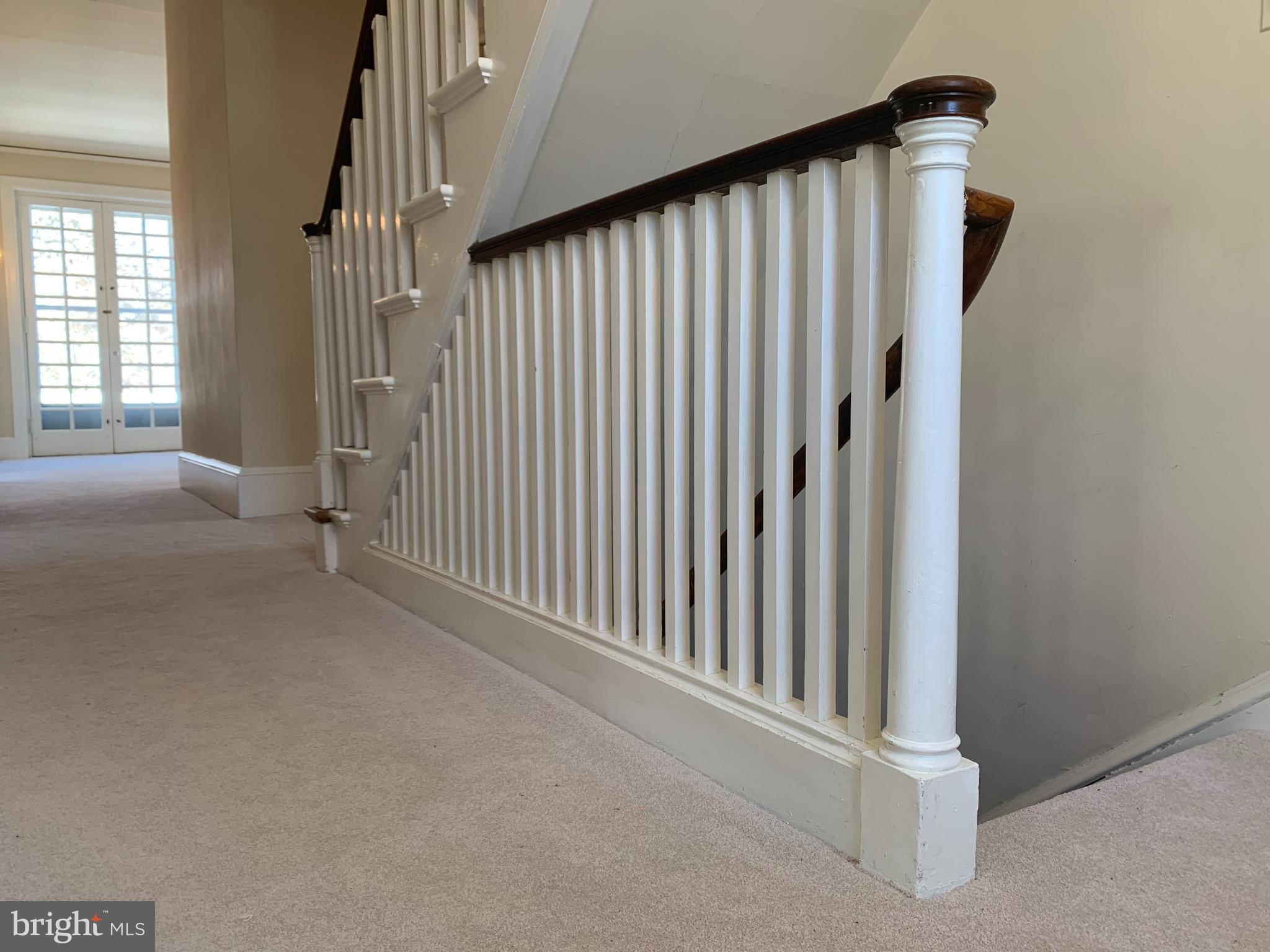 132 St Georges Road Ardmore, PA 19003 - Photo 49 of 87 2nd Floor Hall w Back Stairs and Stairs to 3rd Flo