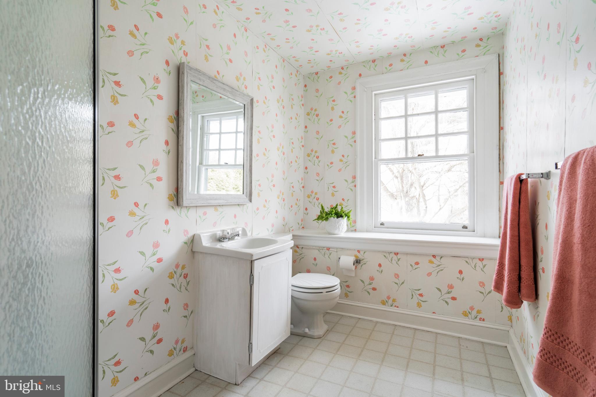 132 St Georges Road Ardmore, PA 19003 - Photo 65 of 87 a bathroom with a sink toilet and window