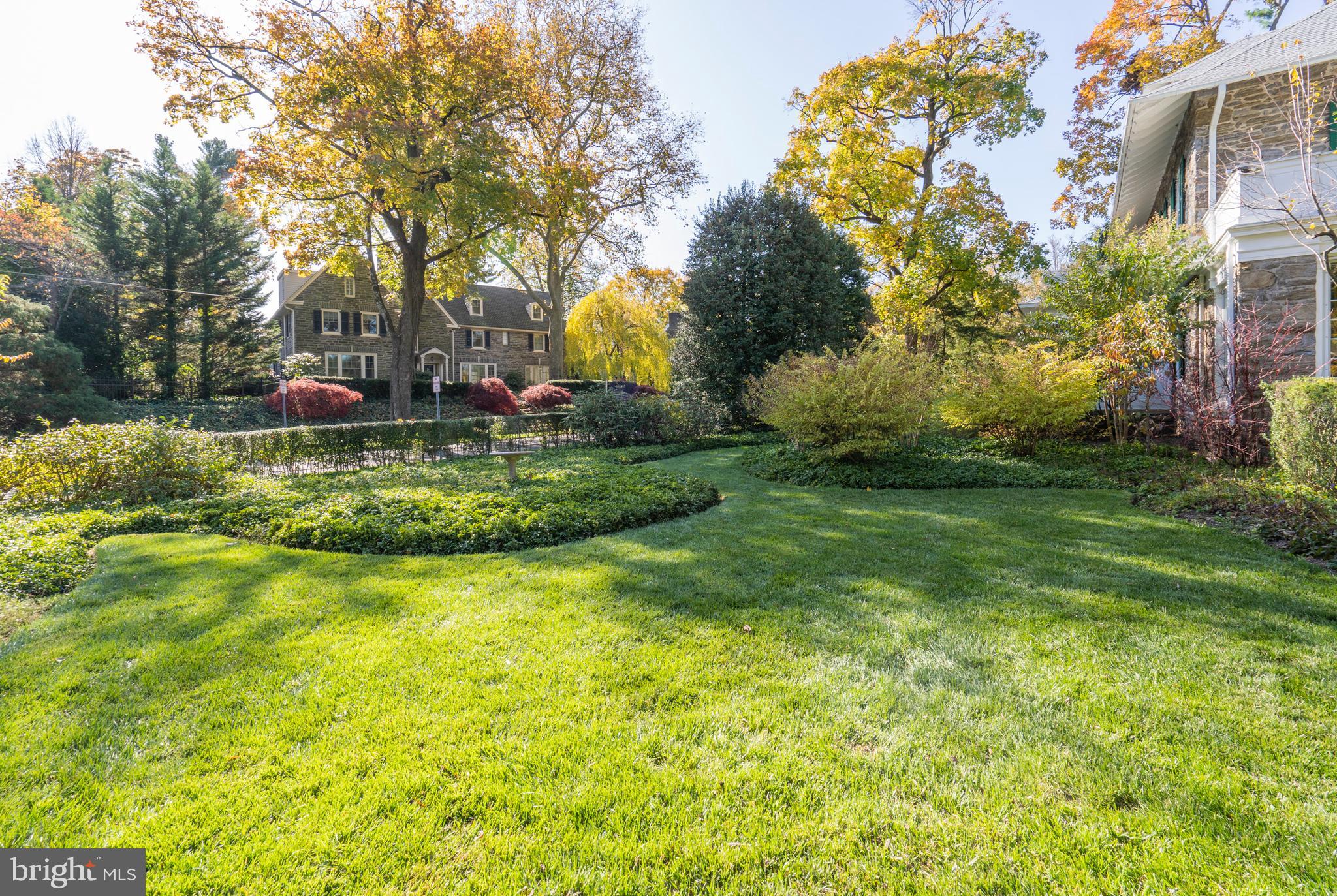 132 St Georges Road Ardmore, PA 19003 - Photo 86 of 87 a view of a garden with large trees