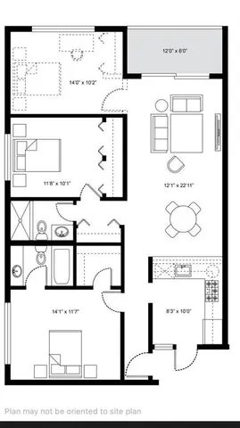 a picture of a floor plan