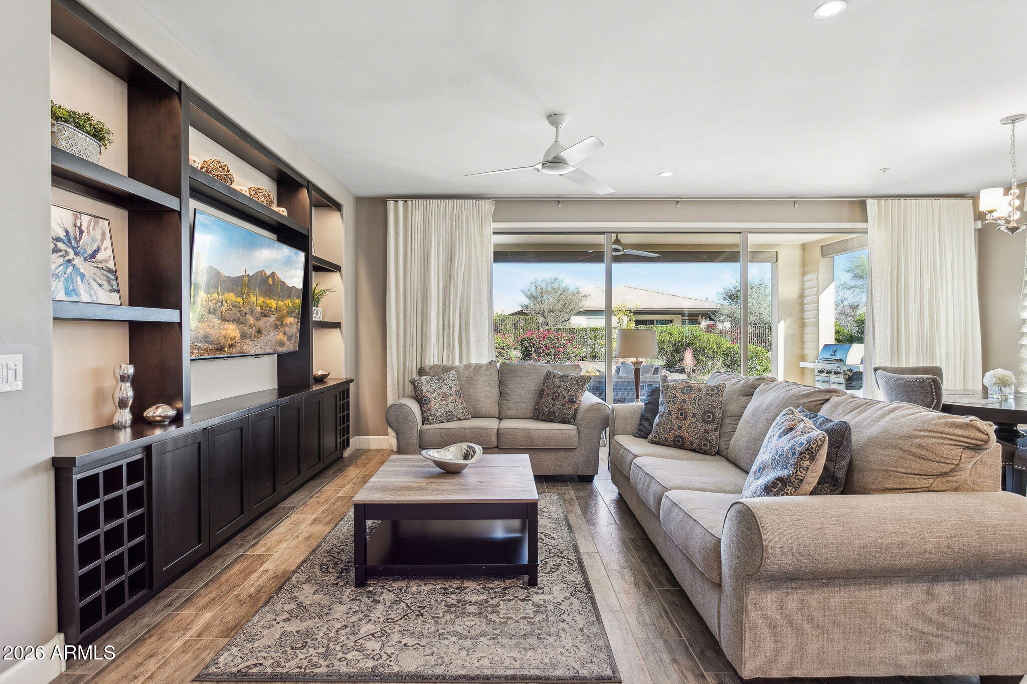 17660 East Fort Verde Road Rio Verde, AZ 85263 - Photo 15 of 56 a living room with furniture and a large window