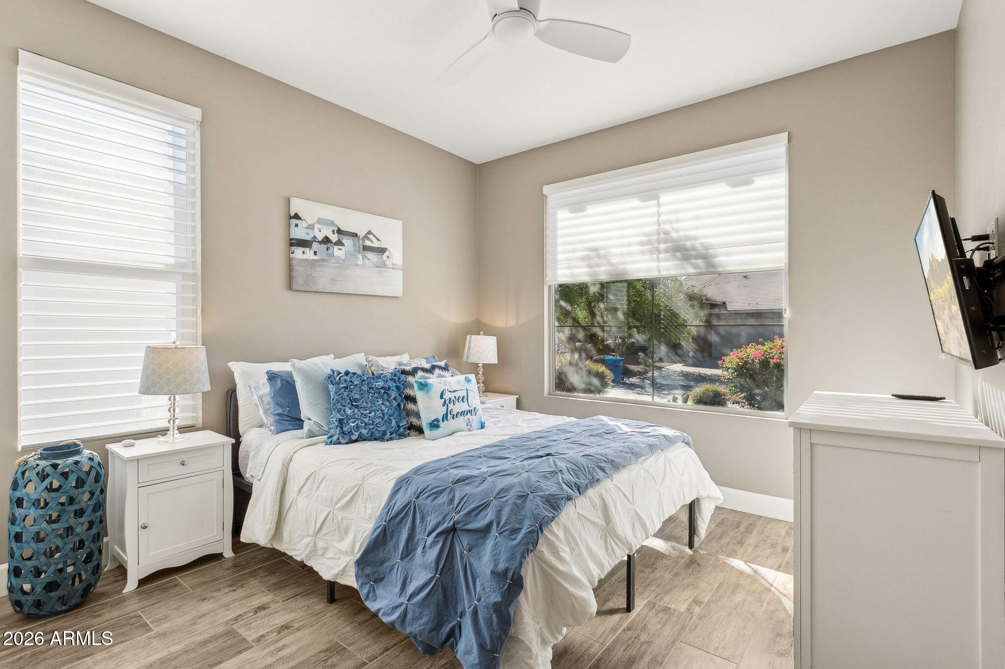 17660 East Fort Verde Road Rio Verde, AZ 85263 - Photo 26 of 56 a bedroom with a bed and a large window