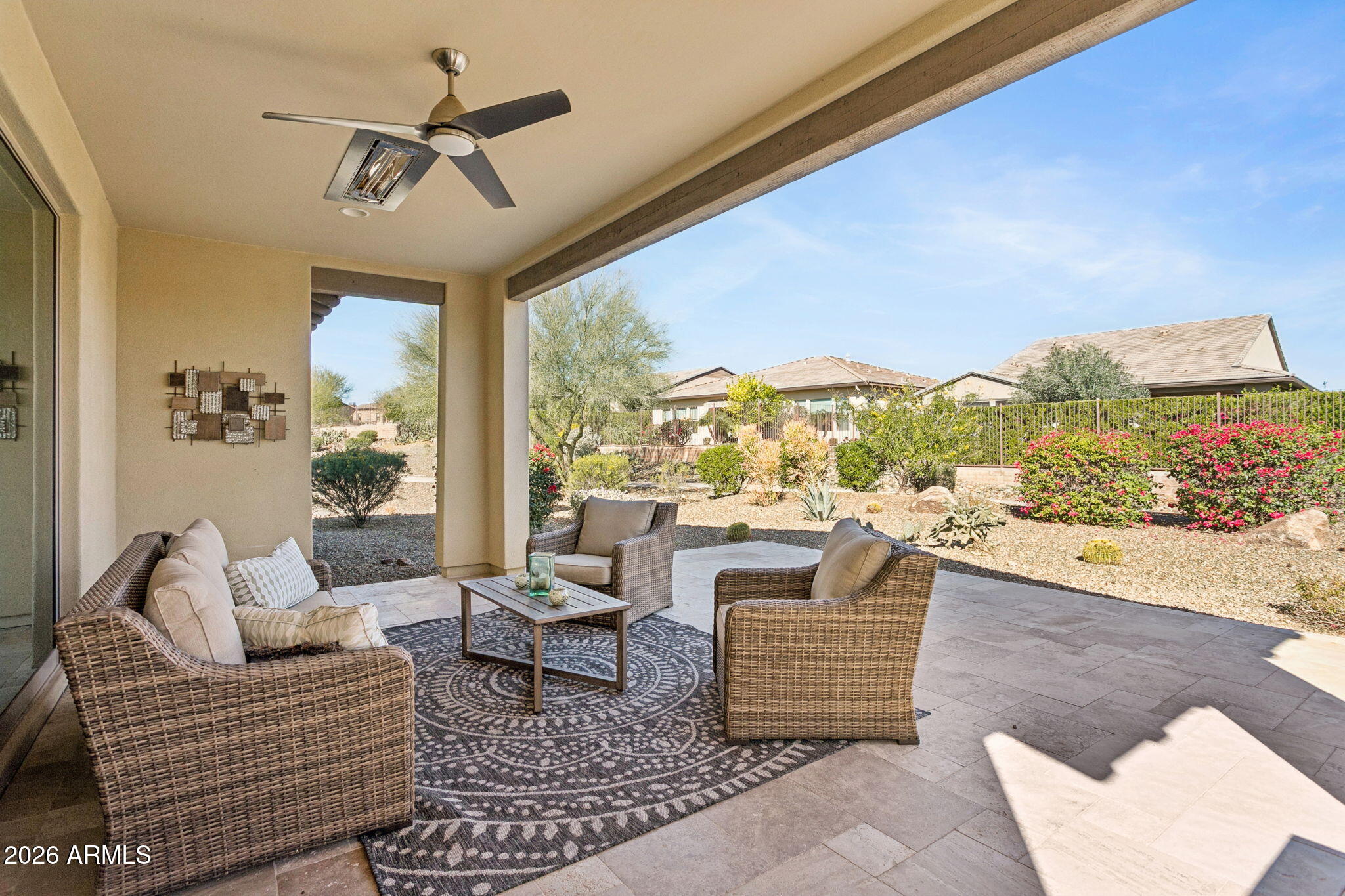 17660 East Fort Verde Road Rio Verde, AZ 85263 - Photo 32 of 56 a living room with furniture and a large window