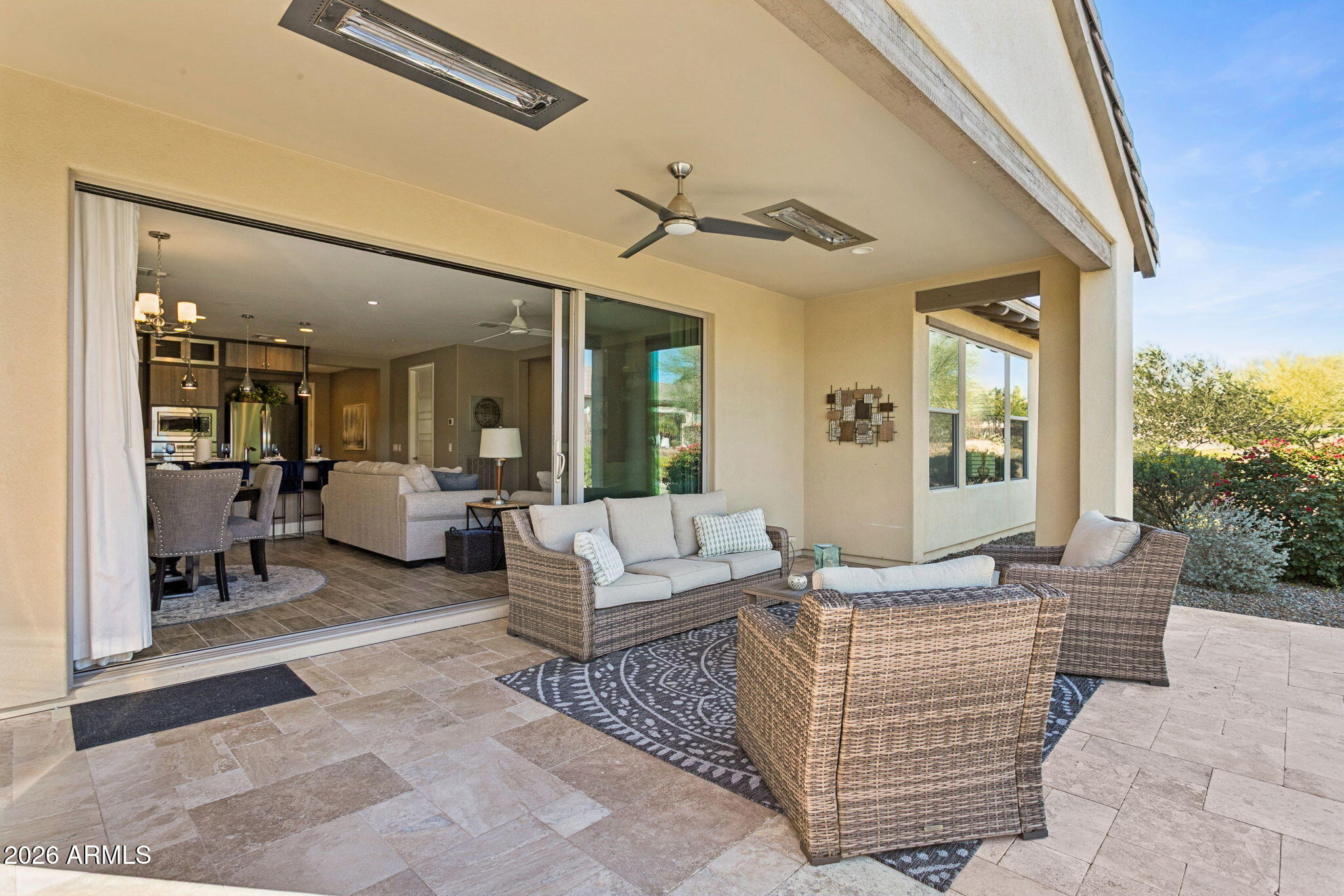 17660 East Fort Verde Road Rio Verde, AZ 85263 - Photo 33 of 56 a living room with furniture and a large window
