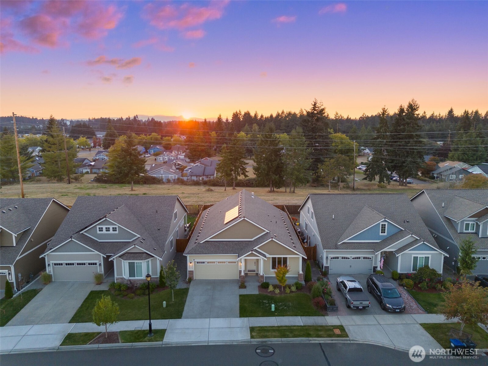637 Maggee Street Southeast Lacey, WA 98513 - Photo 4 of 34 an aerial view of a town with big big yard